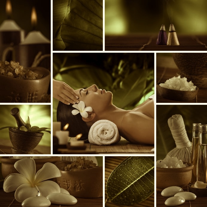 Spa and wellness collage
